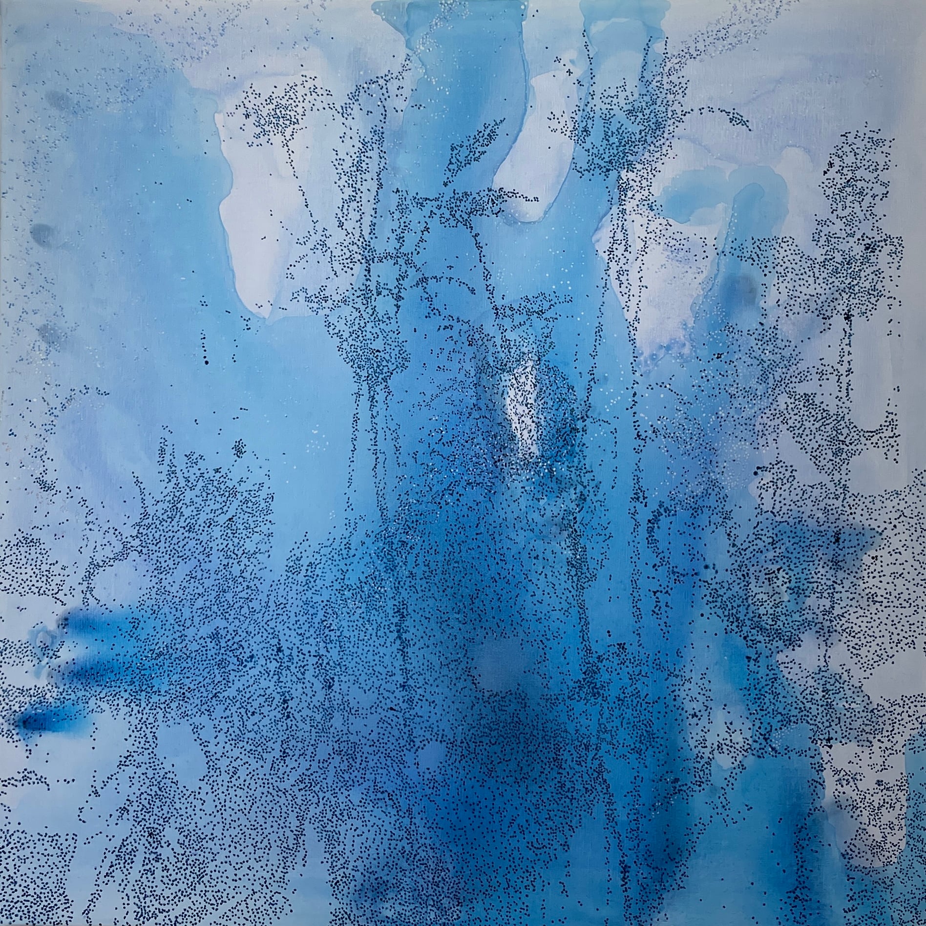 Om kort tid
100 x 100 cm.
Akryl på lærred