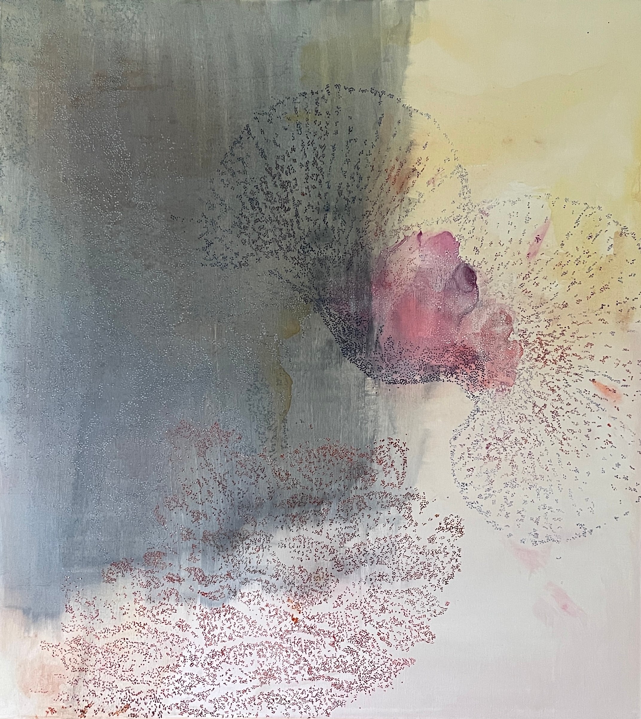 Usynlige mærker
Akryl på lærred
100 x 90 cm.
