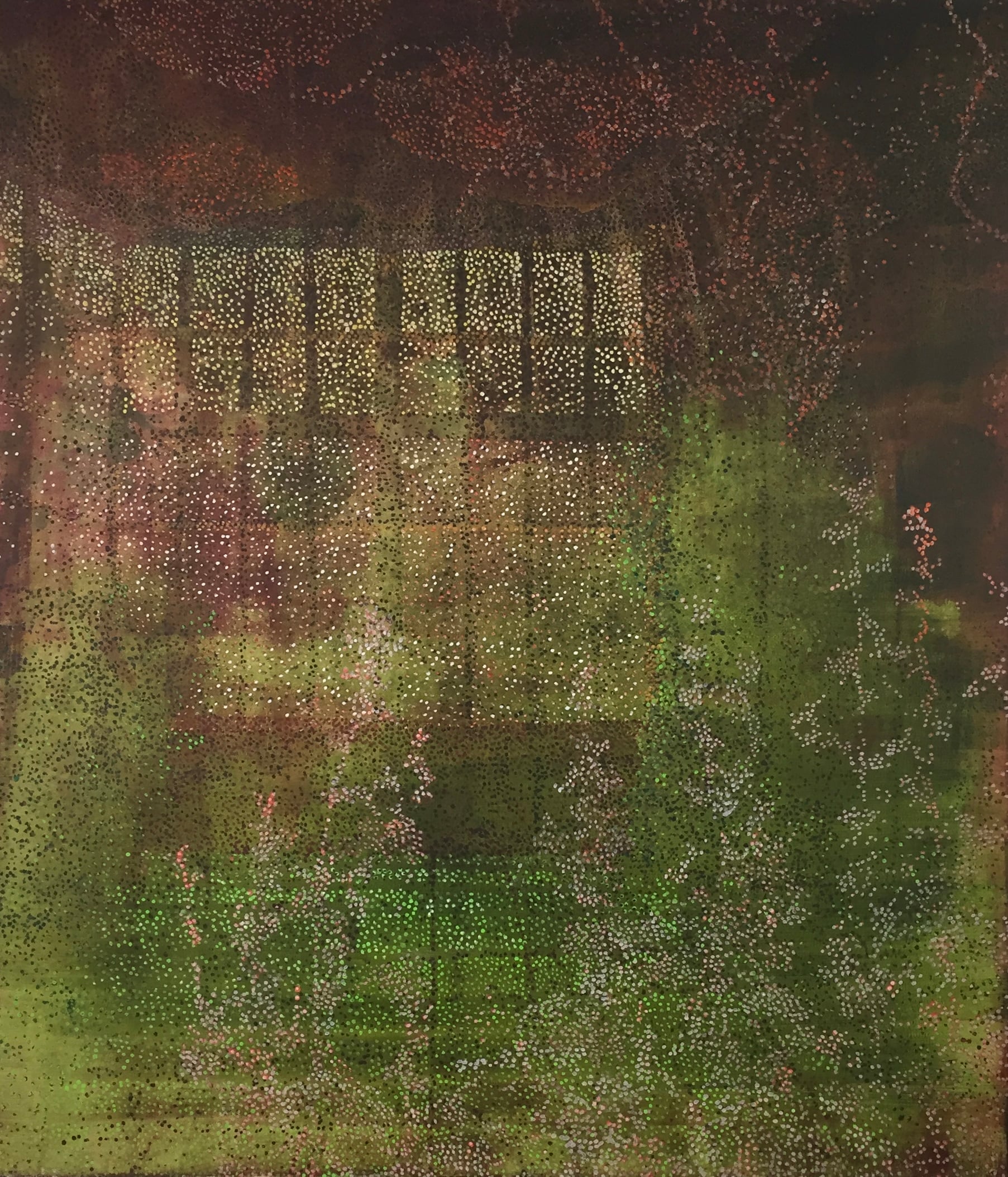 Det levende rum
80 x 70 cm.
Akryl på lærred