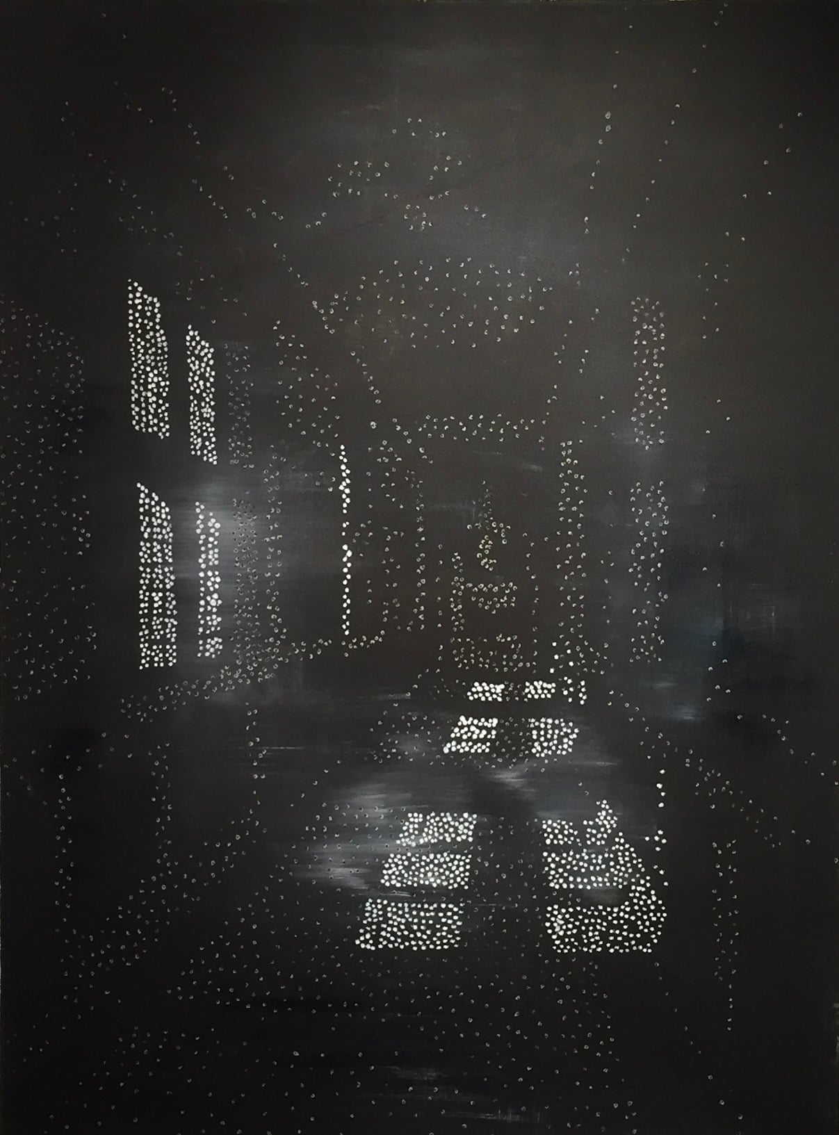 Her rammer lyset også
Akryl på lærred
80 x 60 cm.