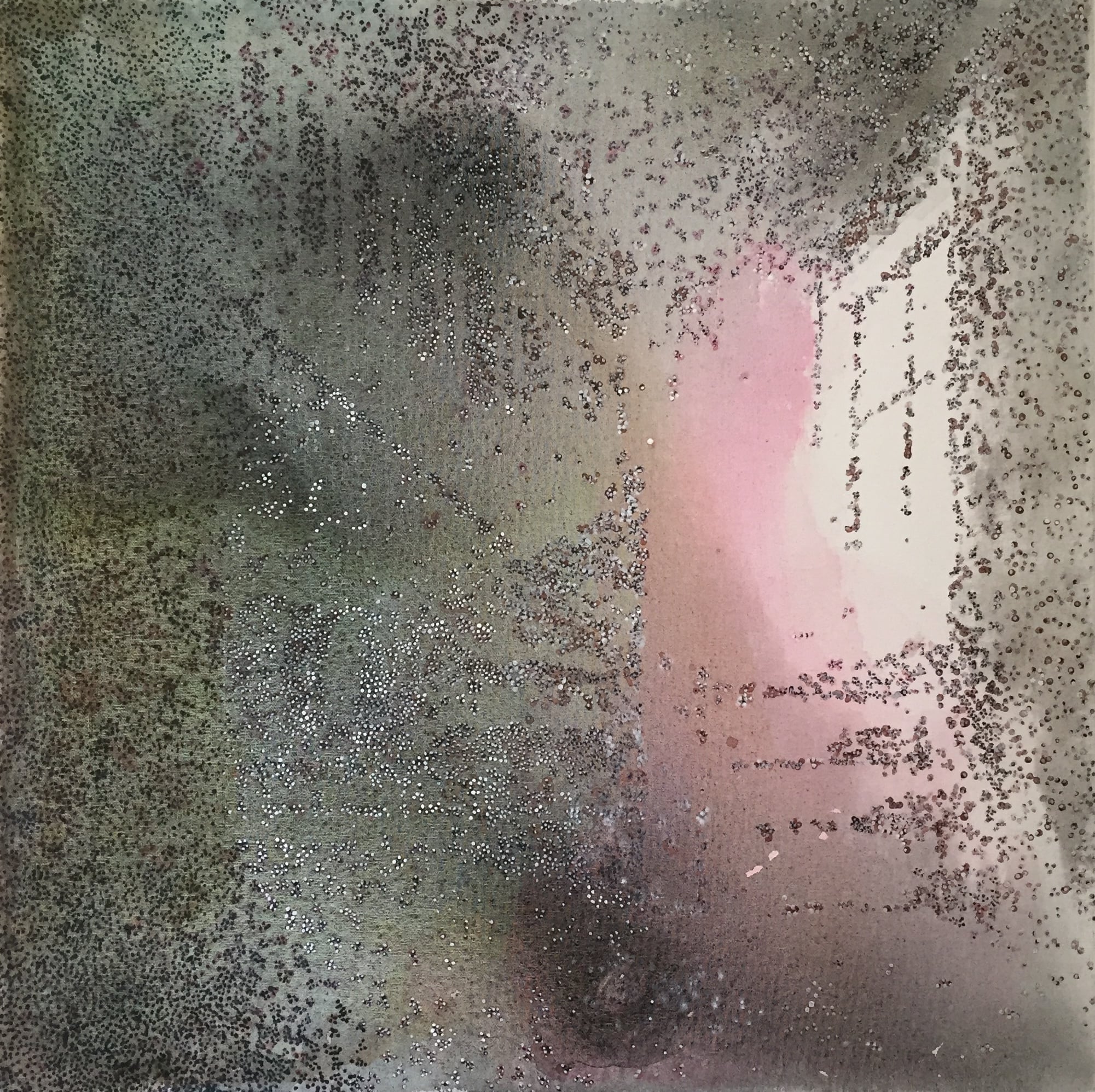 40 x 40 cm.
Akryl på lærred