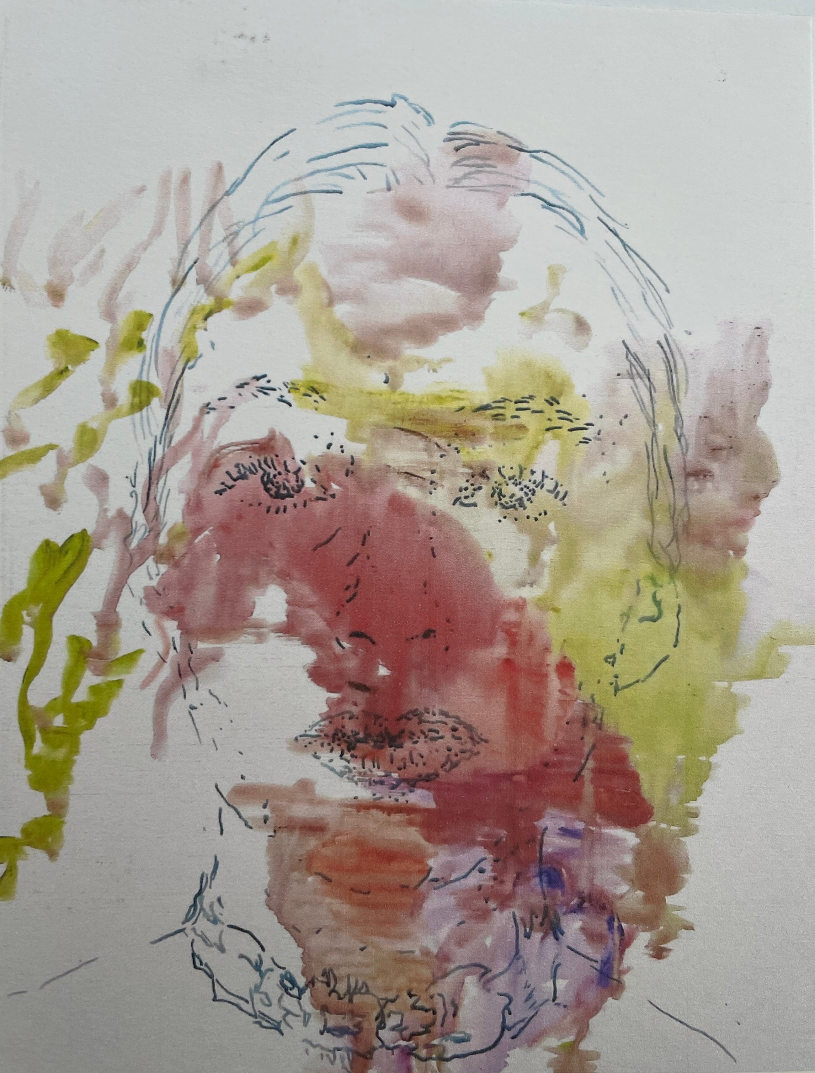 100 x 80 cm.
Akryl på lærred