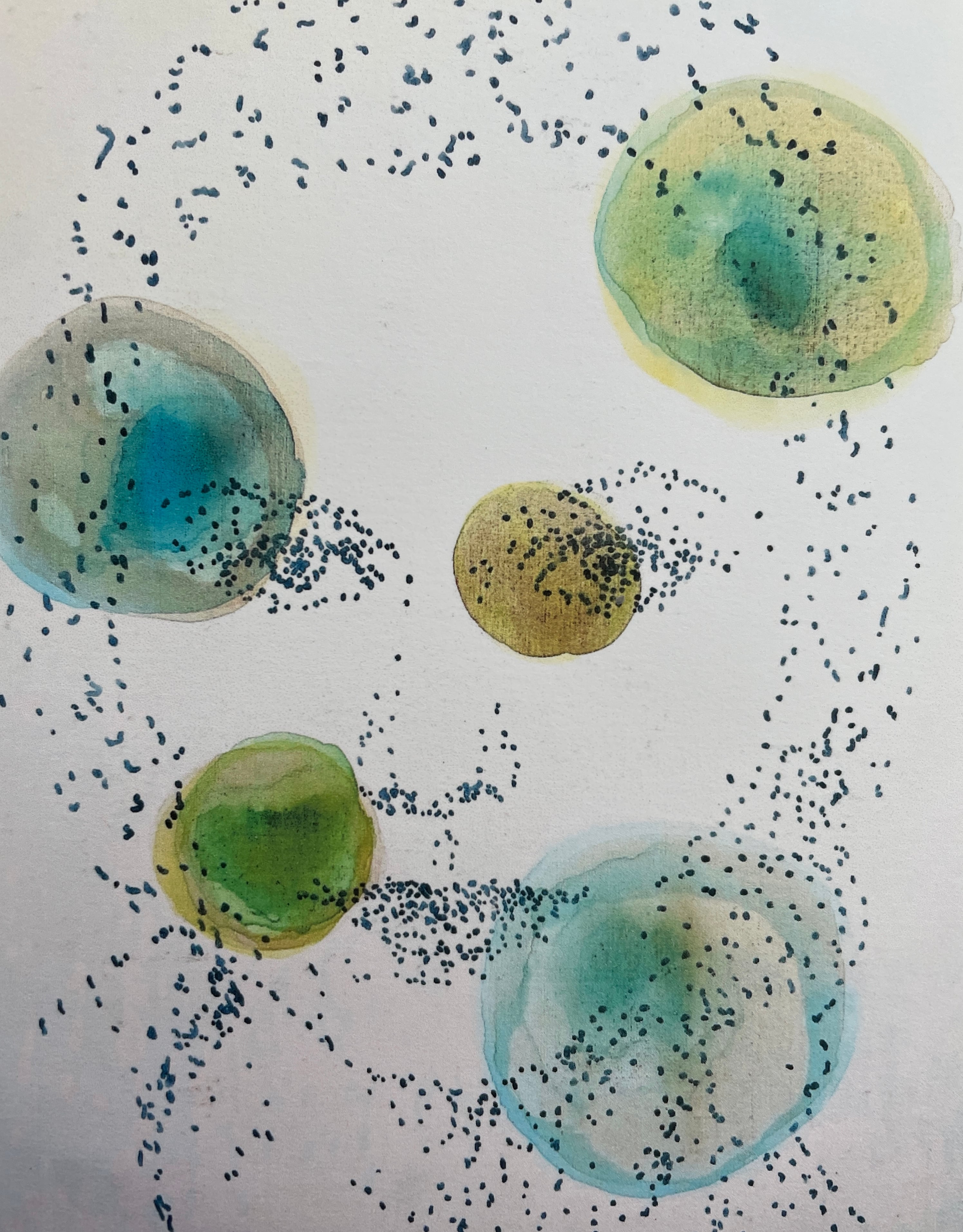 100 x 80 cm.
Akryl på lærred