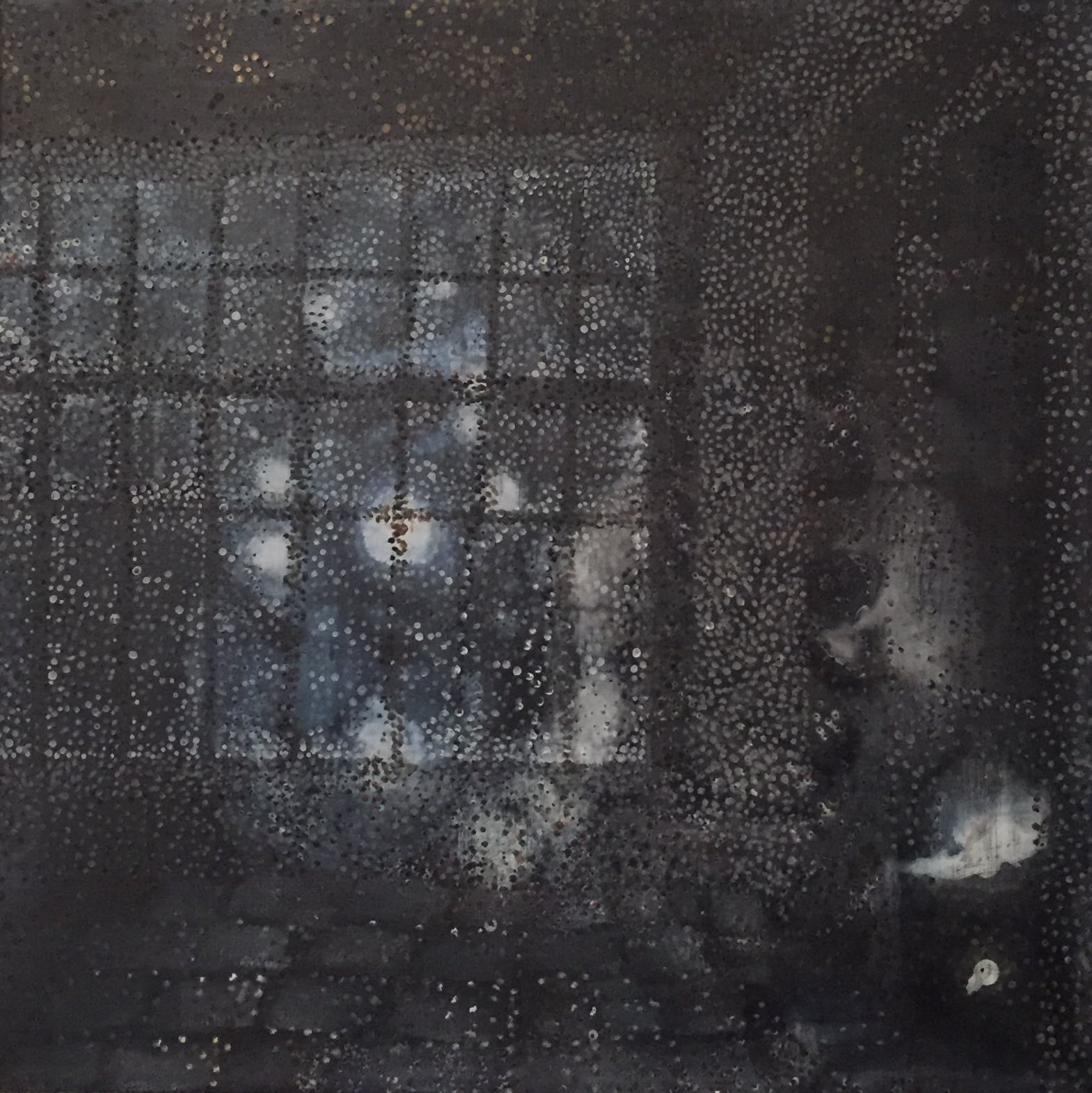 40 x 40 cm.
Akryl på lærred