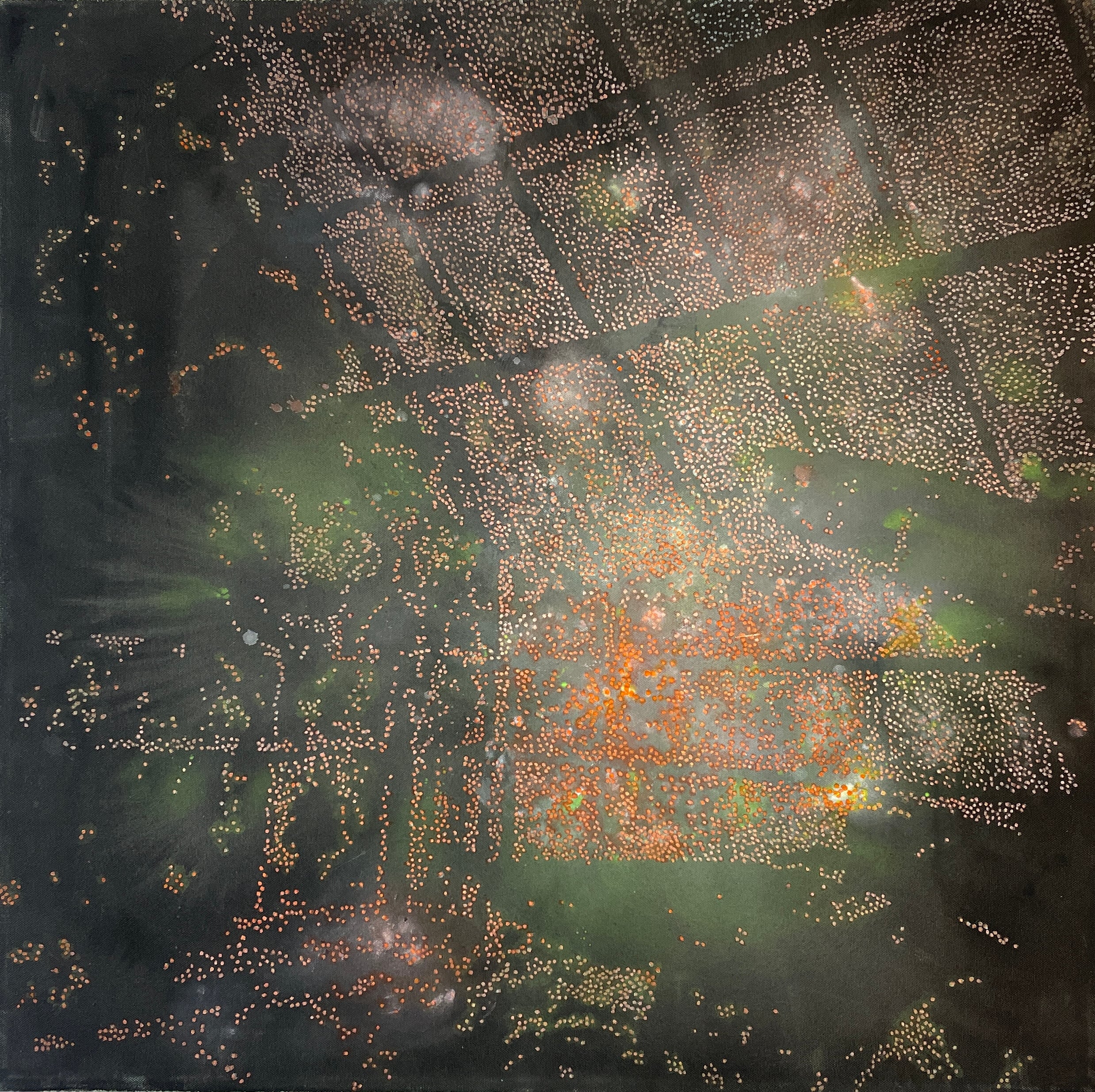 Uden titel
Akryl på armydug