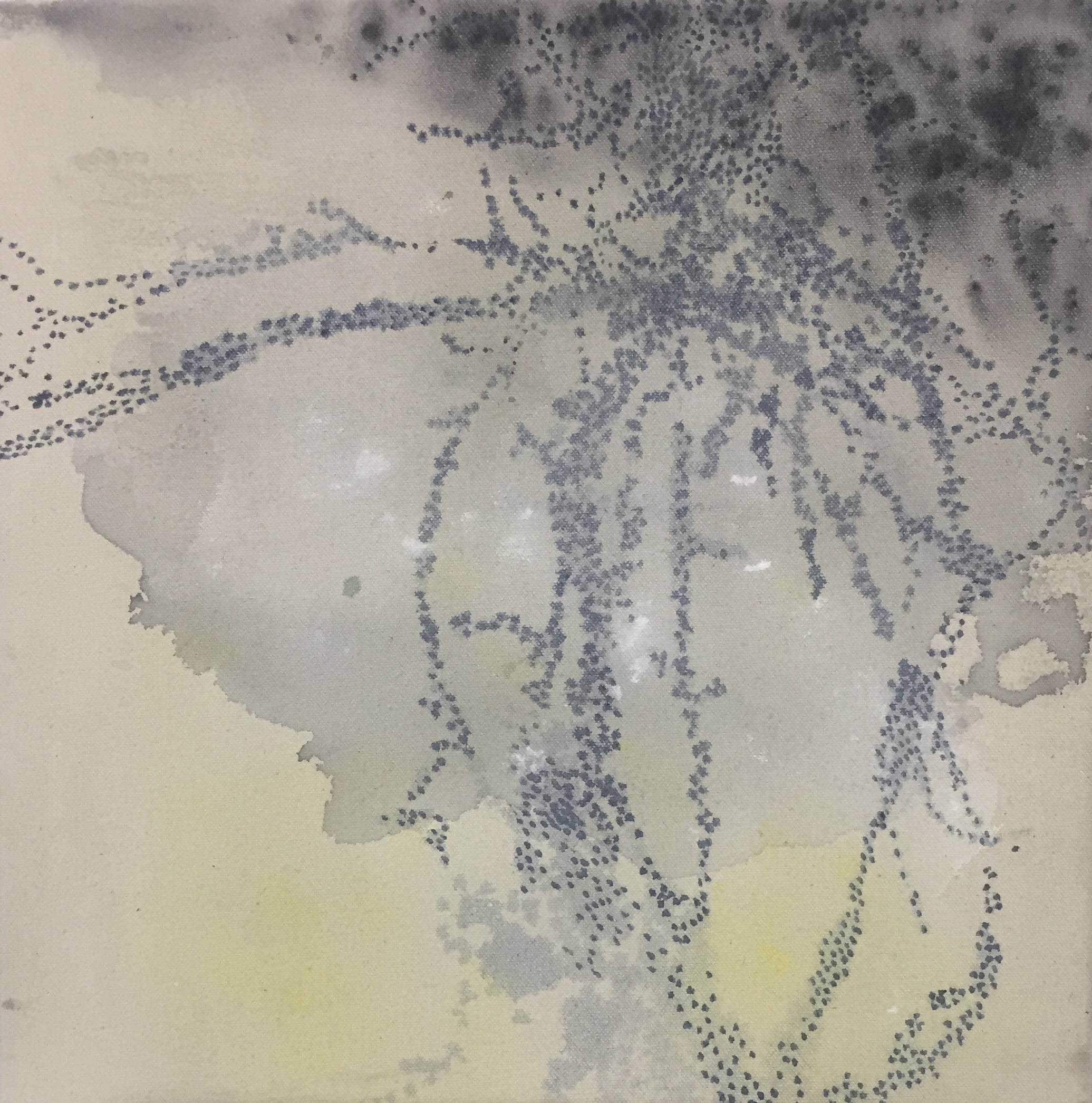 Uden titel
30 x 30 cm.
Akryl på armydug