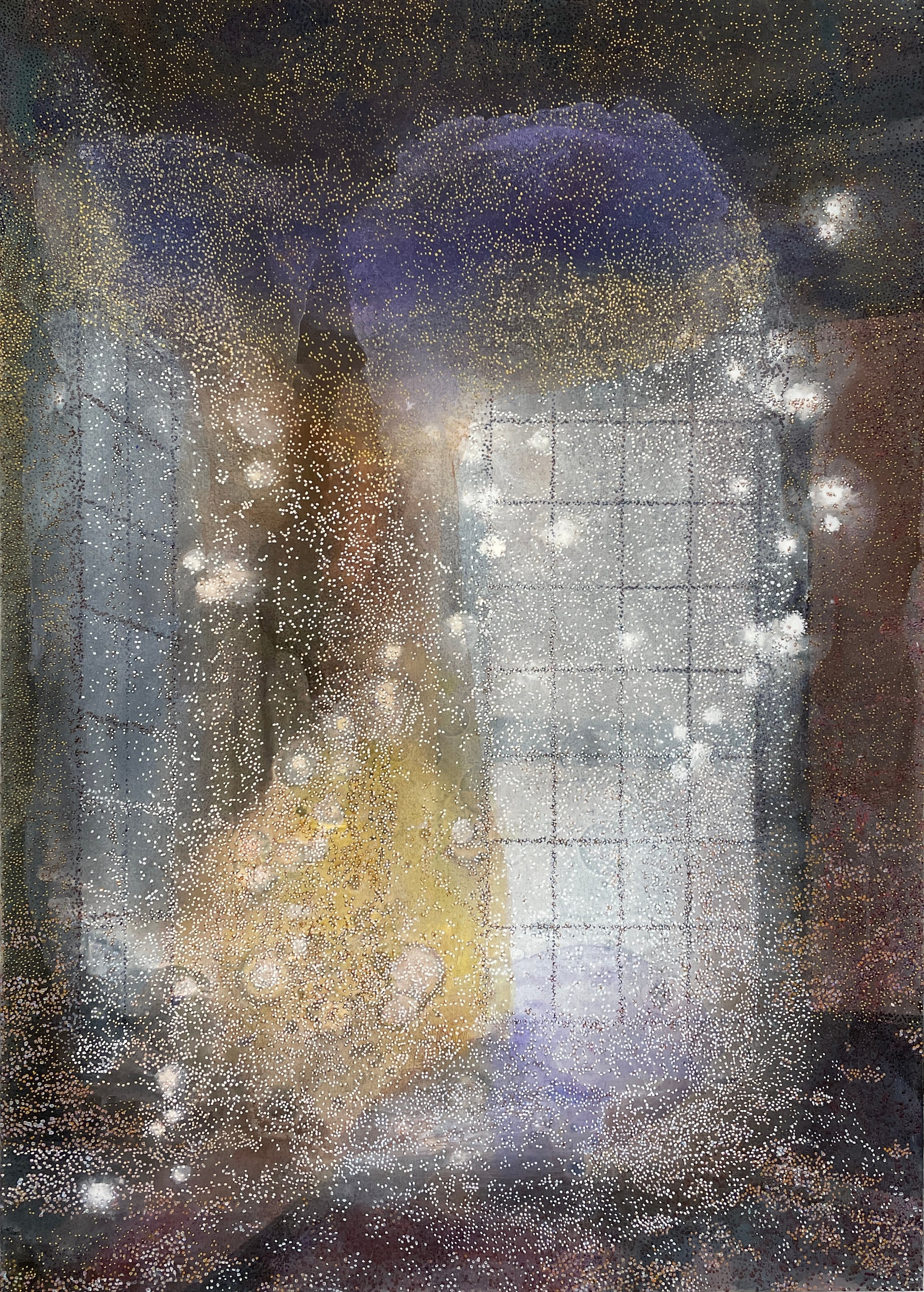 Et spejlbillede af tiden
140 x 100 cm.
Akryl på lærred