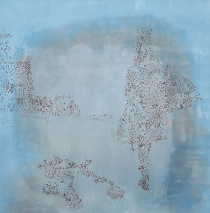 Uden titel
Akryl på armydug
80 x 80 cm.